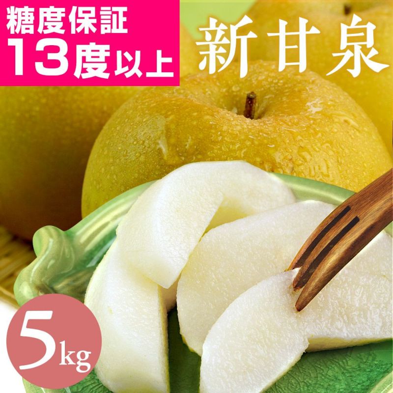 鳥取県産 新甘泉（しんかんせん）5kg詰（8～14玉入） 梨 赤秀